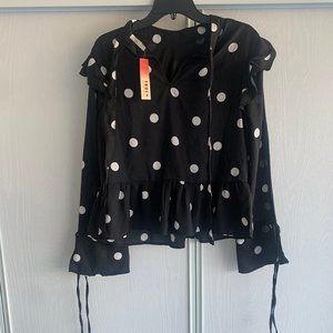 Polka Dots & Peplum Top